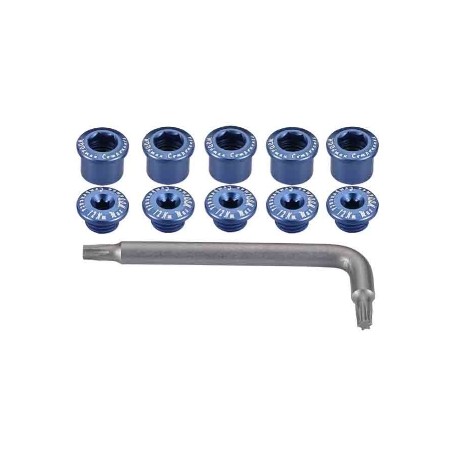 Kettenblattschrauben 1-Fach blau