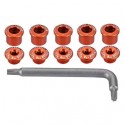 Kettenblattschrauben 1-Fach orange