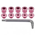 Woodman Kettenblattschrauben 2-Fach rosa